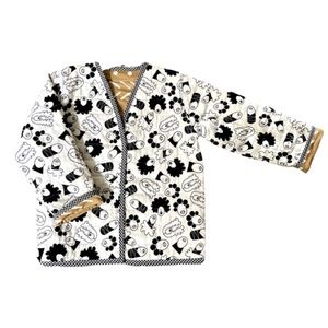 CANDID ART girls CROWN REVERSIBLE QUILTED JACKET, Size 4/5